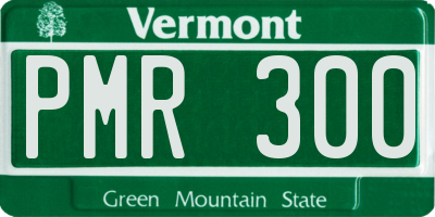 VT license plate PMR300