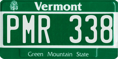 VT license plate PMR338