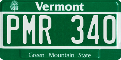 VT license plate PMR340