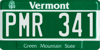 VT license plate PMR341