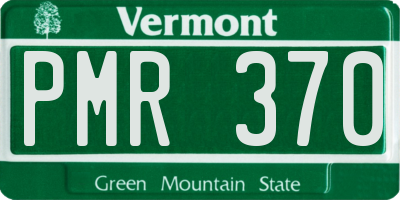 VT license plate PMR370