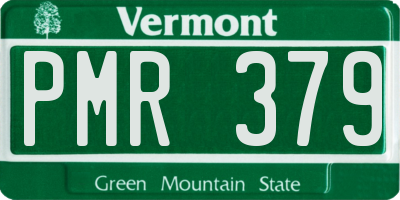 VT license plate PMR379
