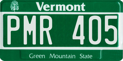 VT license plate PMR405
