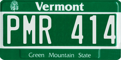 VT license plate PMR414