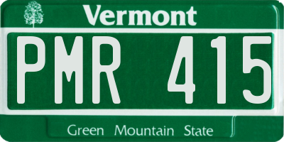 VT license plate PMR415