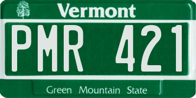 VT license plate PMR421