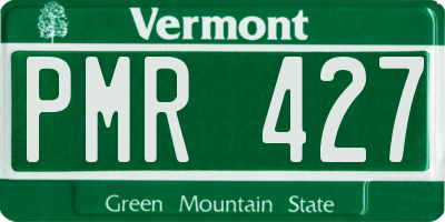 VT license plate PMR427