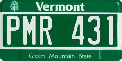 VT license plate PMR431