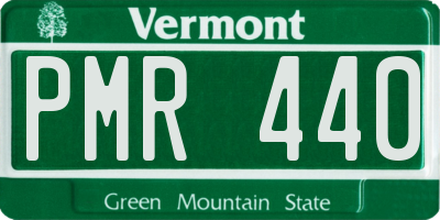 VT license plate PMR440