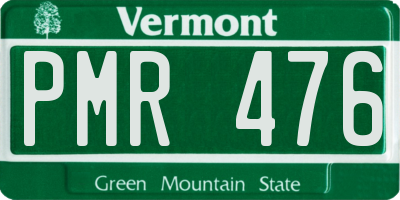VT license plate PMR476