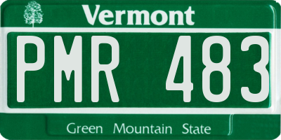 VT license plate PMR483