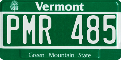 VT license plate PMR485
