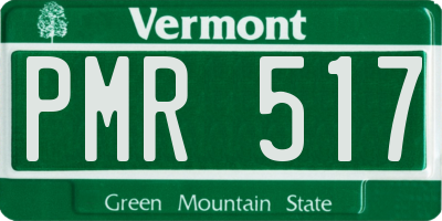 VT license plate PMR517