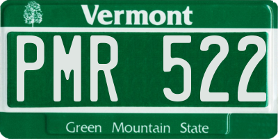 VT license plate PMR522