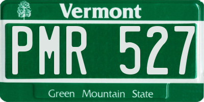 VT license plate PMR527