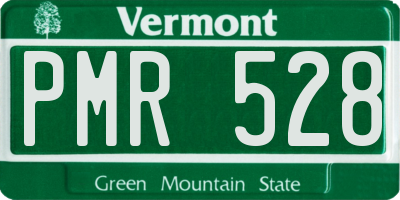 VT license plate PMR528