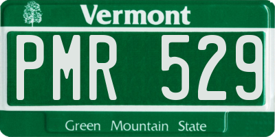 VT license plate PMR529