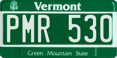 VT license plate PMR530