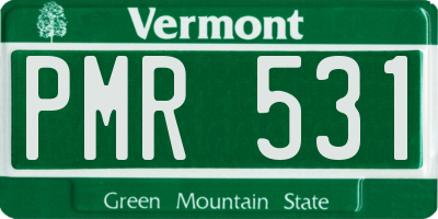 VT license plate PMR531