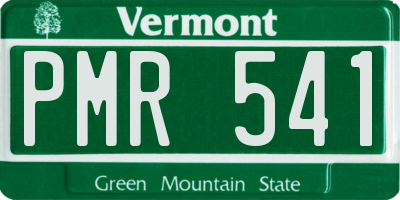 VT license plate PMR541