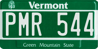 VT license plate PMR544