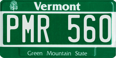 VT license plate PMR560