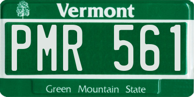 VT license plate PMR561