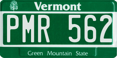 VT license plate PMR562
