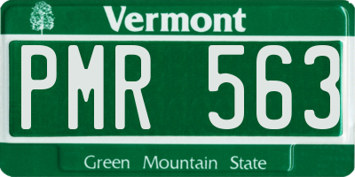 VT license plate PMR563