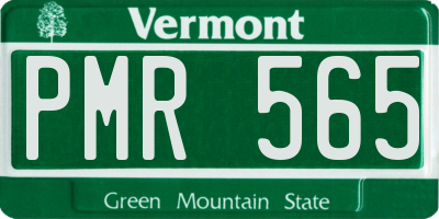 VT license plate PMR565