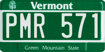VT license plate PMR571