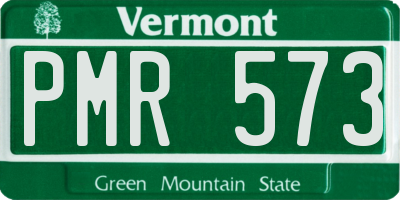 VT license plate PMR573
