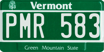 VT license plate PMR583