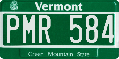VT license plate PMR584