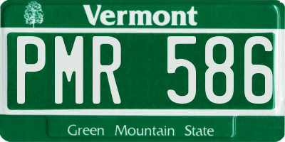 VT license plate PMR586