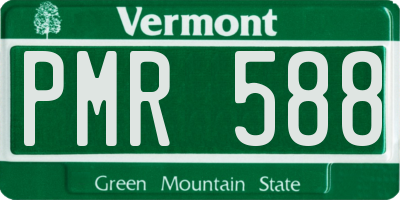 VT license plate PMR588