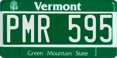 VT license plate PMR595