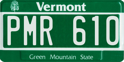 VT license plate PMR610