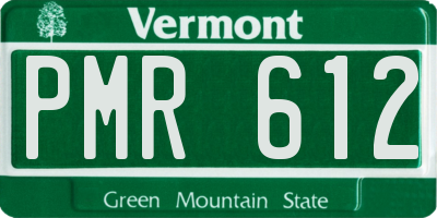 VT license plate PMR612