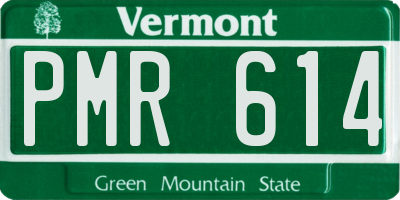 VT license plate PMR614