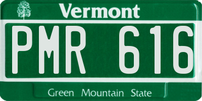 VT license plate PMR616