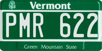 VT license plate PMR622
