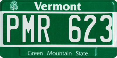 VT license plate PMR623