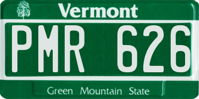 VT license plate PMR626