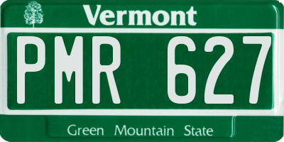 VT license plate PMR627