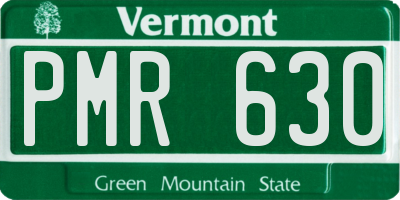 VT license plate PMR630