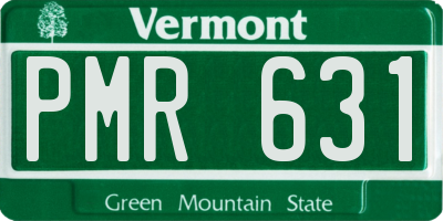 VT license plate PMR631