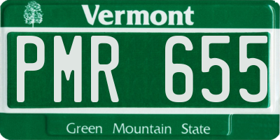 VT license plate PMR655