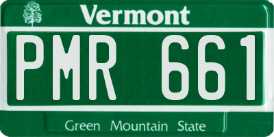 VT license plate PMR661