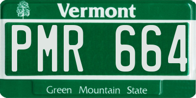 VT license plate PMR664
